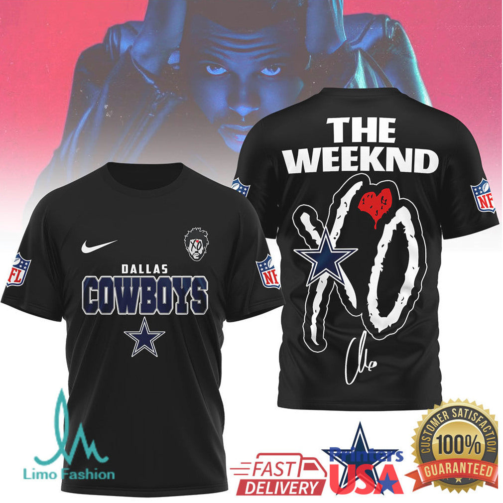 The Weeknd XO Dallas Cowboys Special Edition Fan Jersey Tee - Limotees LLC