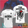 The Weeknd XO x Las Vegas Raiders NFL Graphic T Shirt - Limotees LLC
