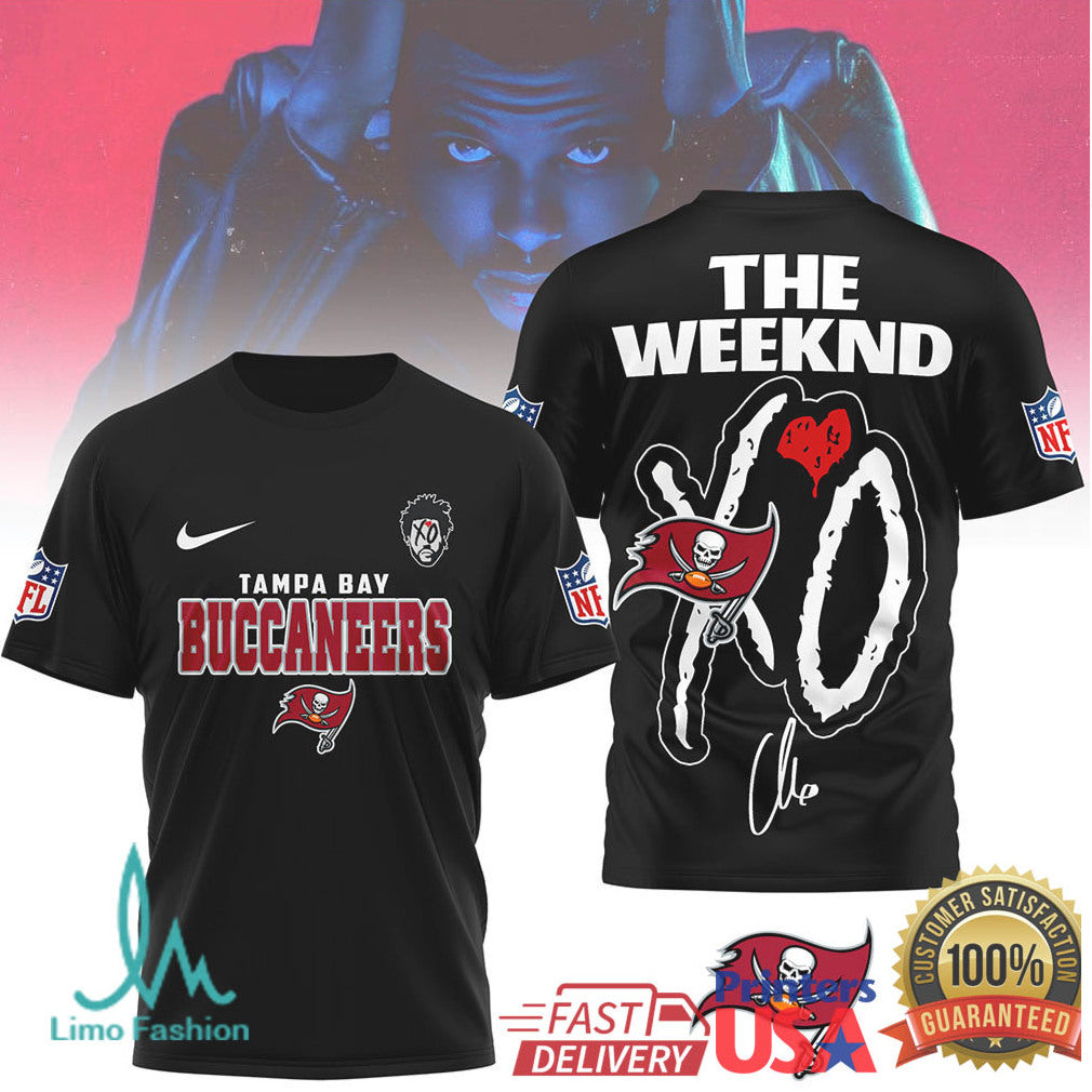 The Weeknd XO x Tampa Bay Buccaneers NFL Graphic T Shirt - Limotees LLC
