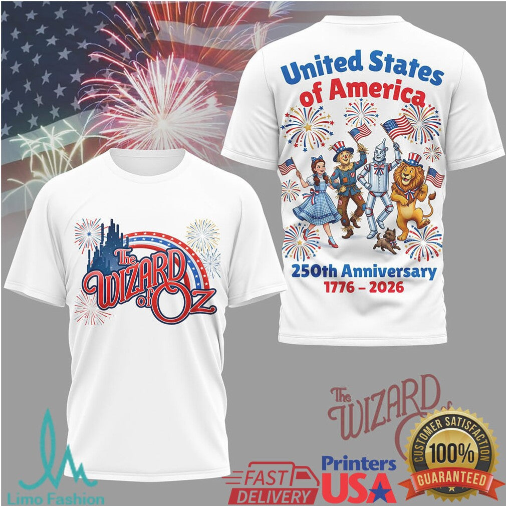 The Wizard of Oz Patriotic 250th Anniversary T Shirt United States 1776 2026