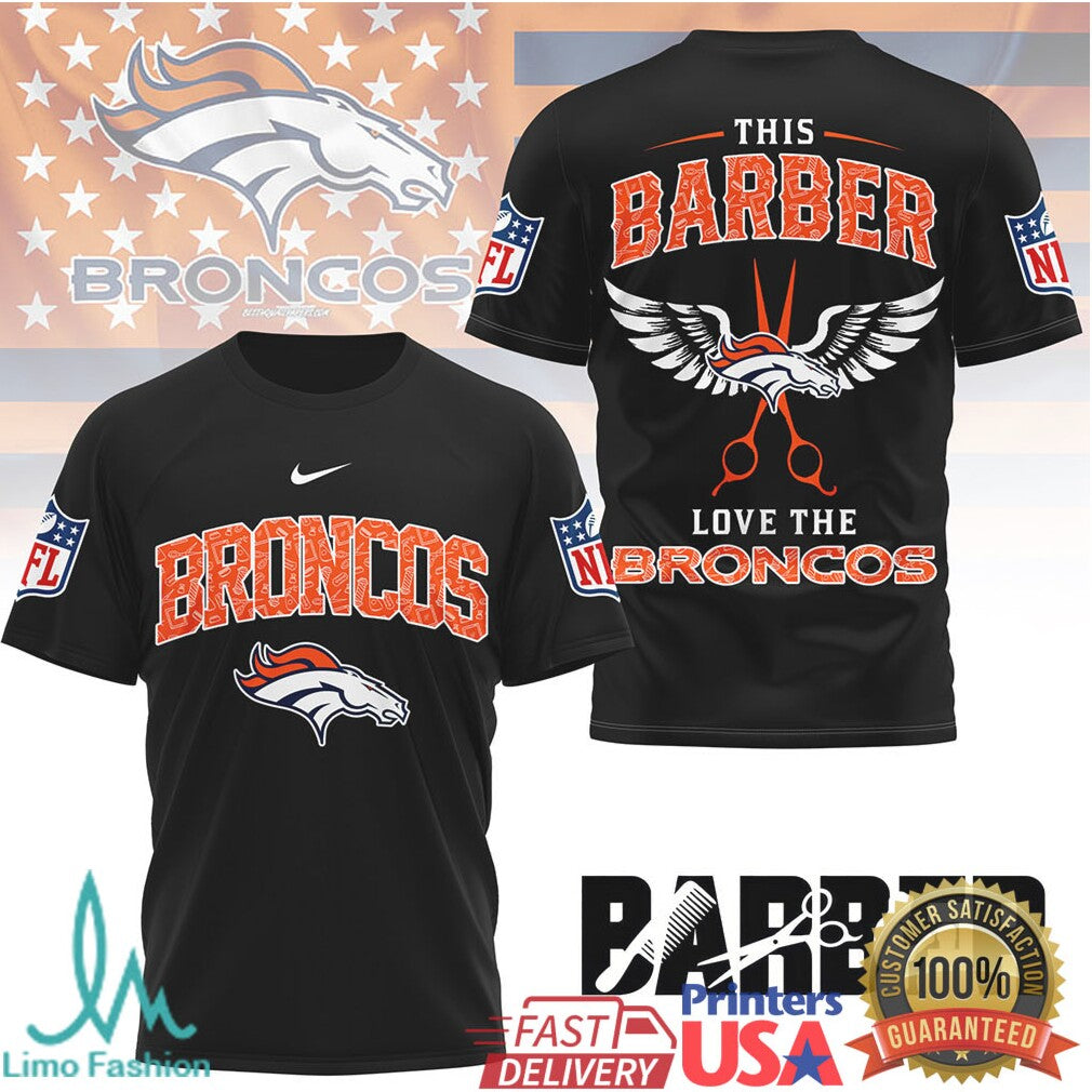 This Barber Love The Broncos NFL Team Spirit Barber Shirt - Limotees LLC