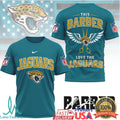This Barber Love The Jaguars NFL Custom Barber Shop Shirt - Limotees LLC
