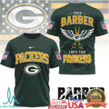This Barber Love The Packers NFL Green Bay Barber Tee - Limotees LLC