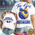 This Girl Loves Her Bosnians Bosnia & Herzegovina Flag Soccer T Shirt - Limotees LLC