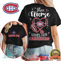 This Nurse Loves Her Canadiens T Shirt Montreal Hockey Fan Nurse T Shirt