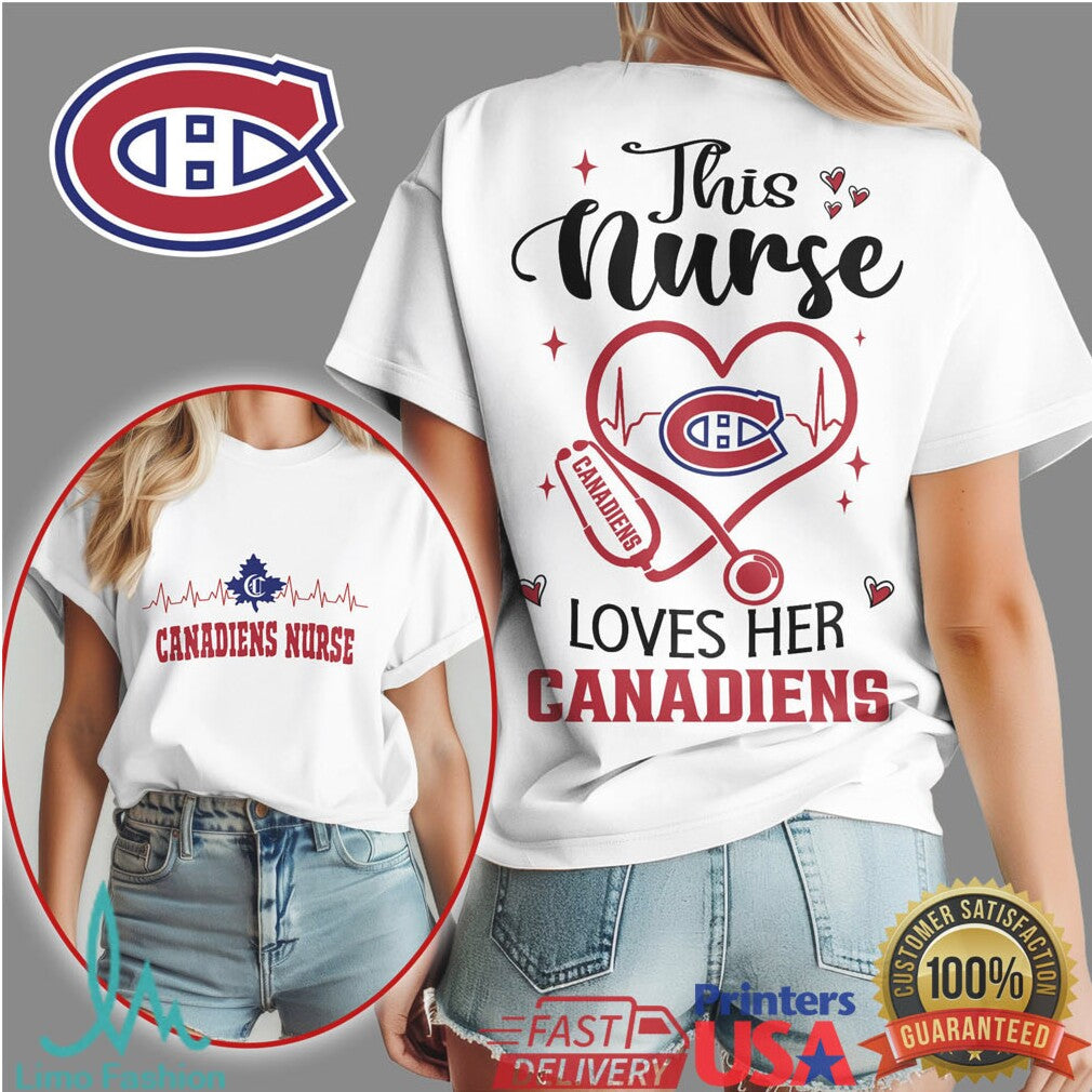 This Nurse Loves Her Canadiens T Shirt Montreal Hockey Fan Nurse T Shirt