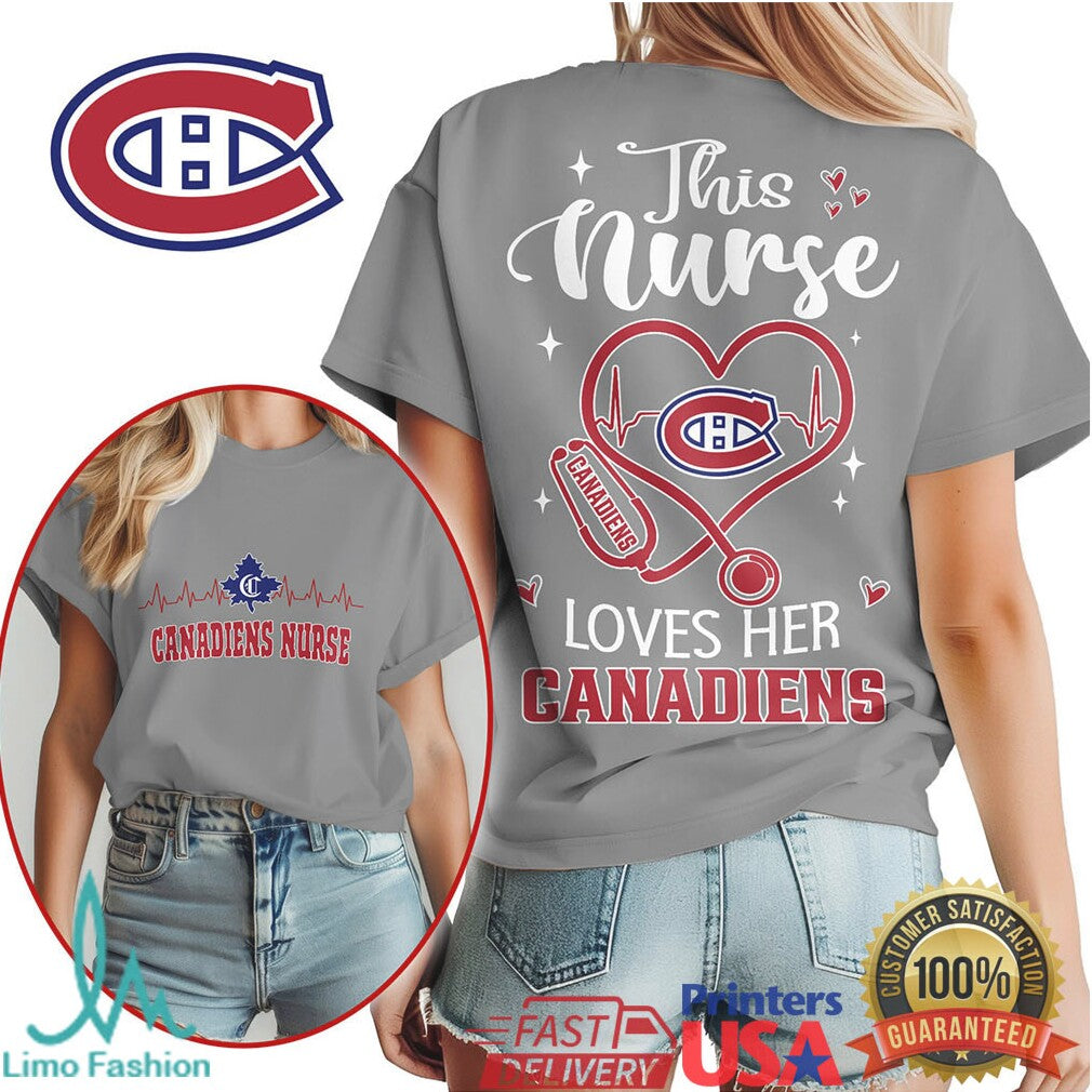 This Nurse Loves Her Canadiens T Shirt Montreal Hockey Fan Nurse T Shirt