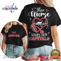 This Nurse Loves Her Capitals T Shirt Washington Hockey Nurse Gift - Limotees LLC