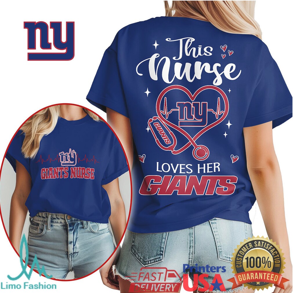 This Nurse Loves Her Ny Giants Tshirt Design - Limotees LLC