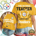 This Retired Teacher Loves Her Pittsburgh ST Shirtlers T Shirt Educator Retirement Gift - Limotees LLC