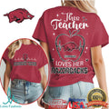 This Teacher Loves Her Arkansas Razorbacks T Shirt - Limotees LLC