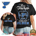 This Teacher Loves Her St. Louis Blues NHL Fan Apple Heartbeat Tee - Limotees LLC