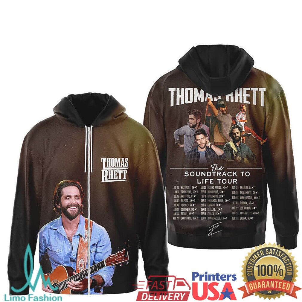 Thomas Rhett Soundtrack to Life Tour T Shirt and V Neck Collection - Limotees LLC