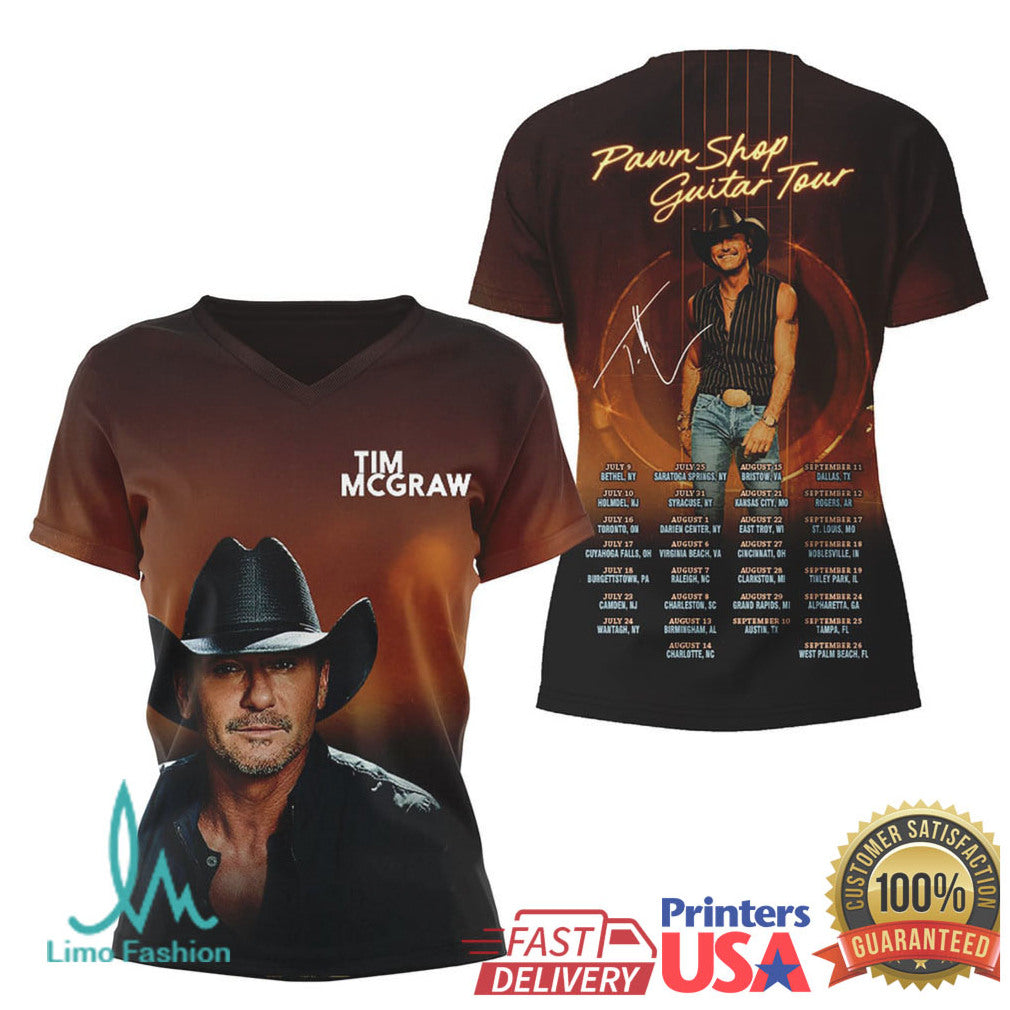 Tim McGraw Pawn Shop Guitar Tour 2026 Photo Graphic Hoodie & Tee - Limotees LLC