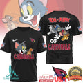 Tom and Jerry x Arizona Cardinals NFL Fun Character Sports T shirt