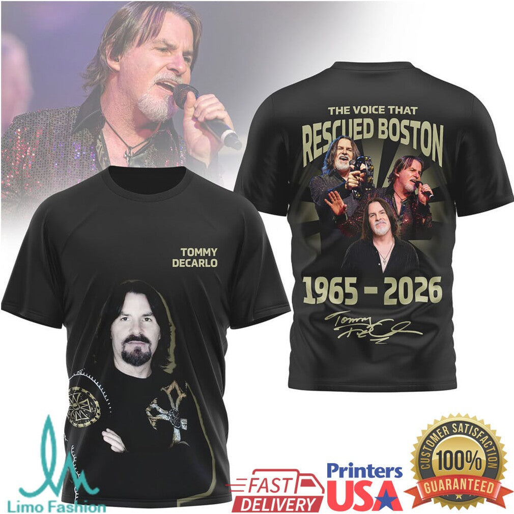Tommy DeCarlo The Voice That Rescued Boston 1965 2026 Memorial T Shirt - Limotees LLC