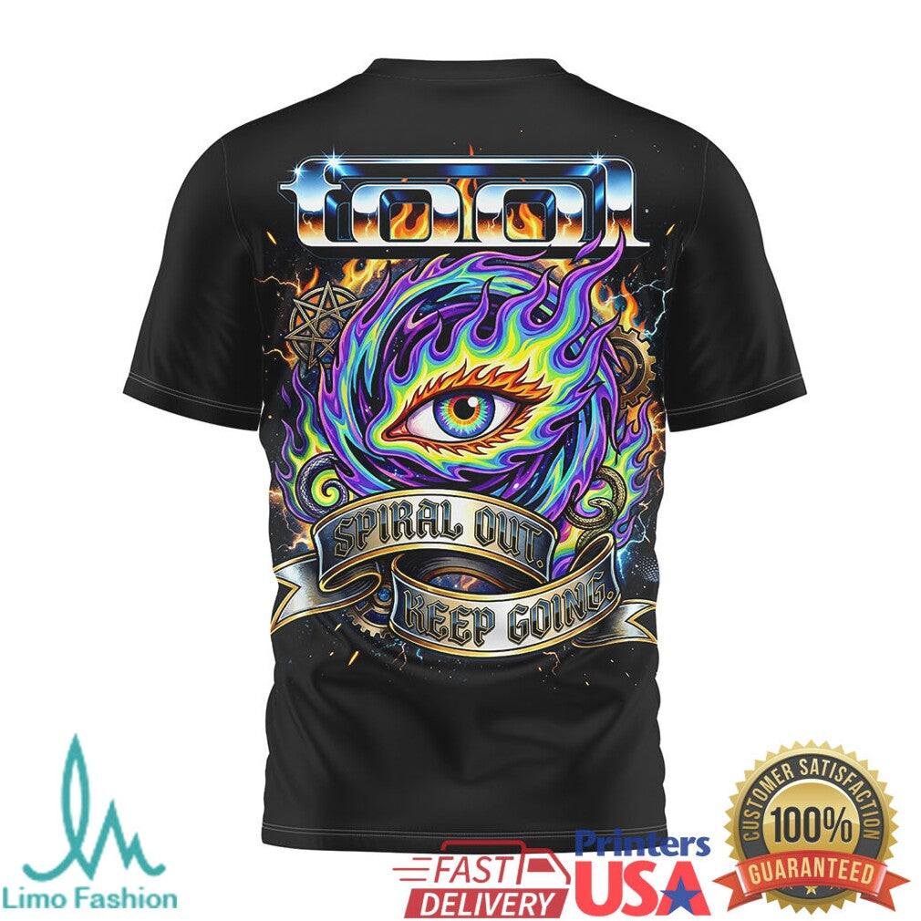 Tool Band Spiral Out Keep Going All Over Print Graphic T Shirt