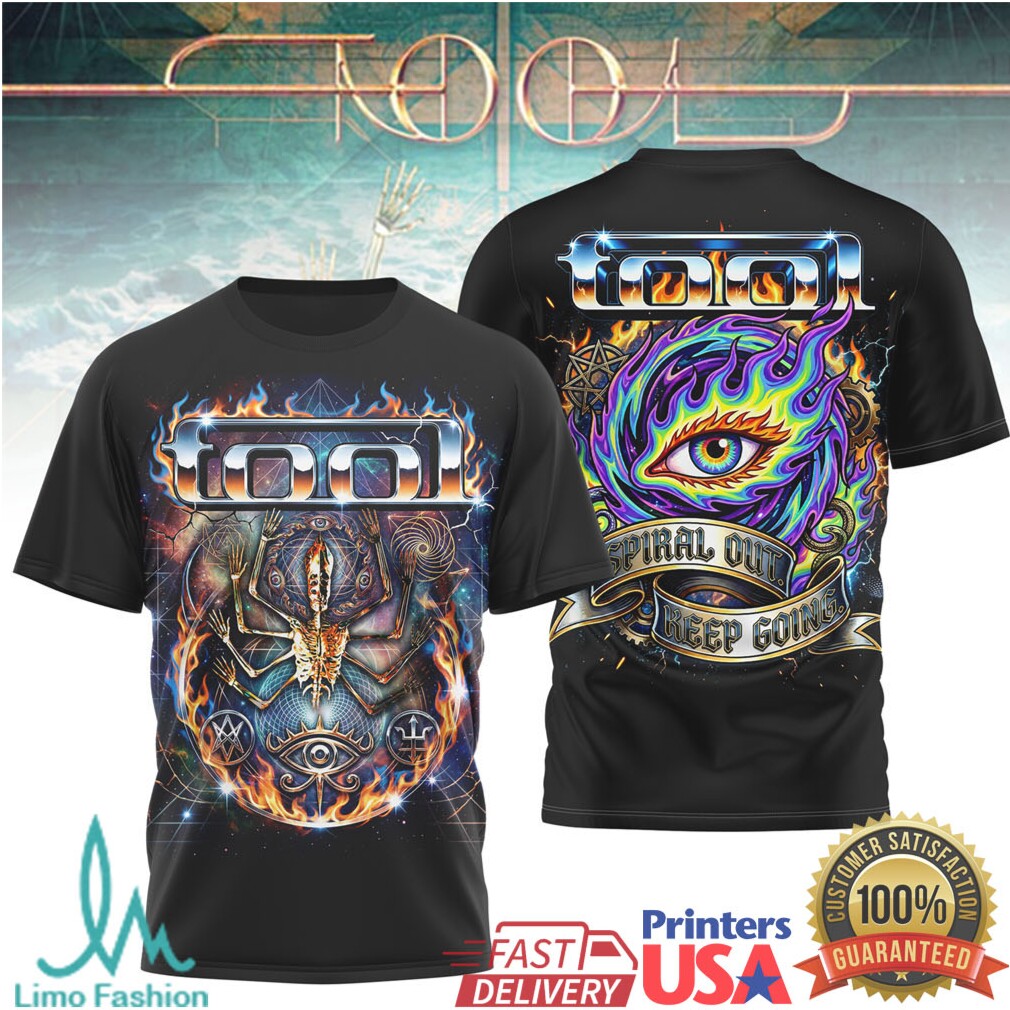 Tool Band Spiral Out Keep Going All Over Print Graphic T Shirt