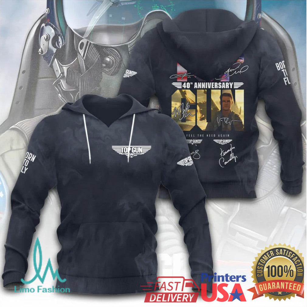 Top Gun 40th Anniversary Maverick Signature Series 3D Graphic T Shirt - Limotees LLC