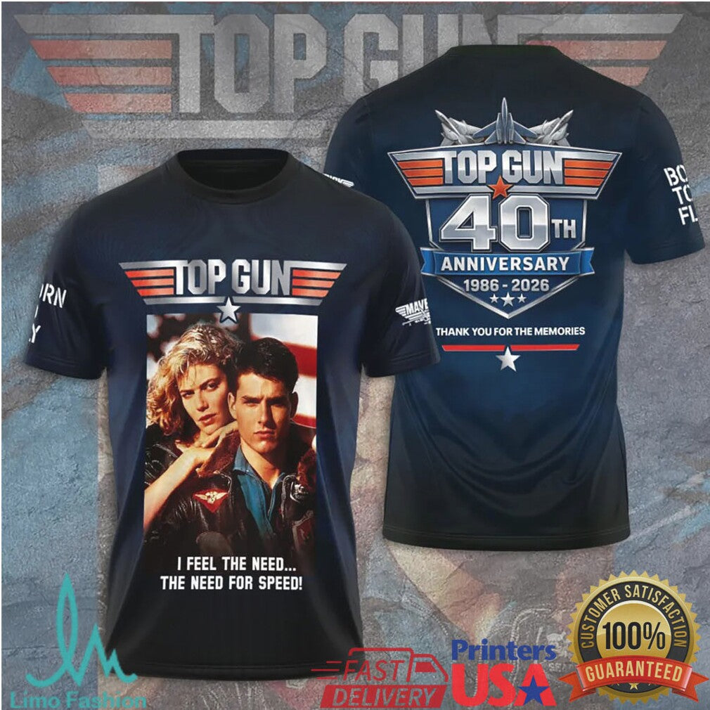 Top Gun 40th Anniversary Maverick and Charlie Movie Poster Tribute T Shirt T Shirt - Limotees LLC