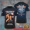 Top Gun 40th Anniversary Maverick and Charlie Movie Poster Tribute T Shirt T Shirt - Limotees LLC