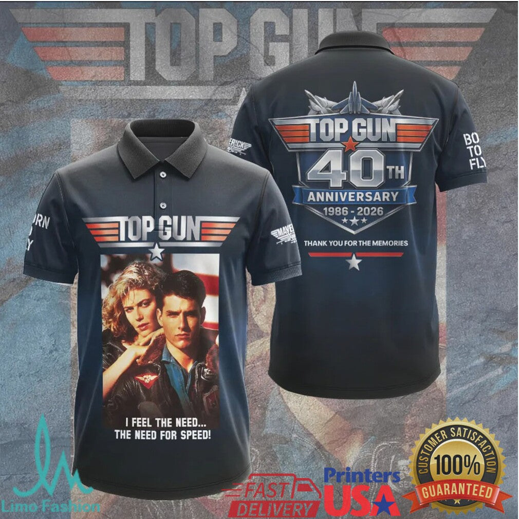 Top Gun 40th Anniversary Maverick and Charlie Movie Poster Tribute T Shirt T Shirt - Limotees LLC