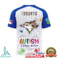 Toronto Blue Jays Autism Awareness Colorful Puzzle Baseball T Shirt