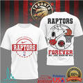Toronto Raptors Snoopy Basketball Forever Loyalty Graphic T Shirt - Limotees LLC