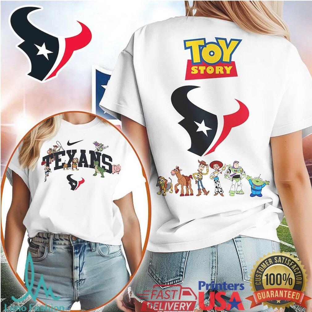 Toy Story x Houston Texans NFL Fan T Shirt Personalized Disney Football T Shirt - Limotees LLC