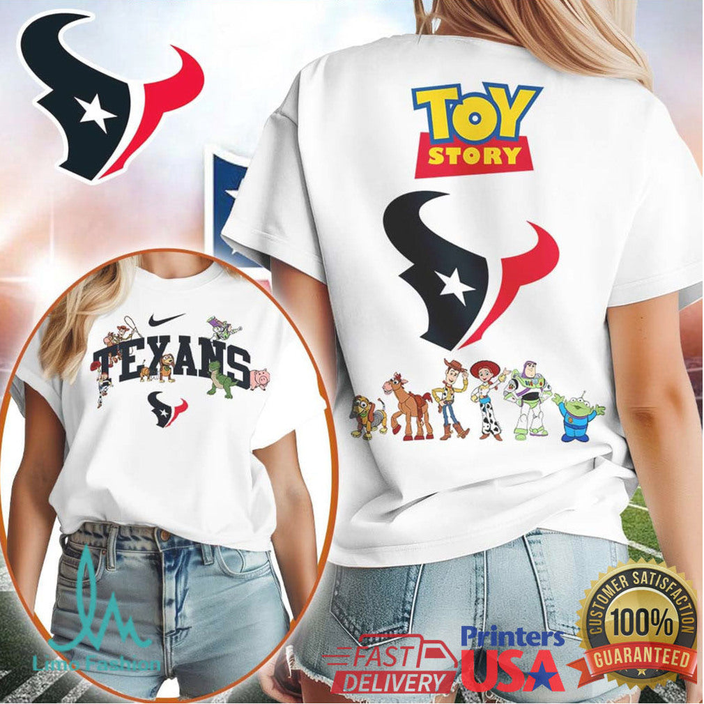 Toy Story x Houston Texans NFL Fan T Shirt Personalized Disney Football T Shirt - Limotees LLC