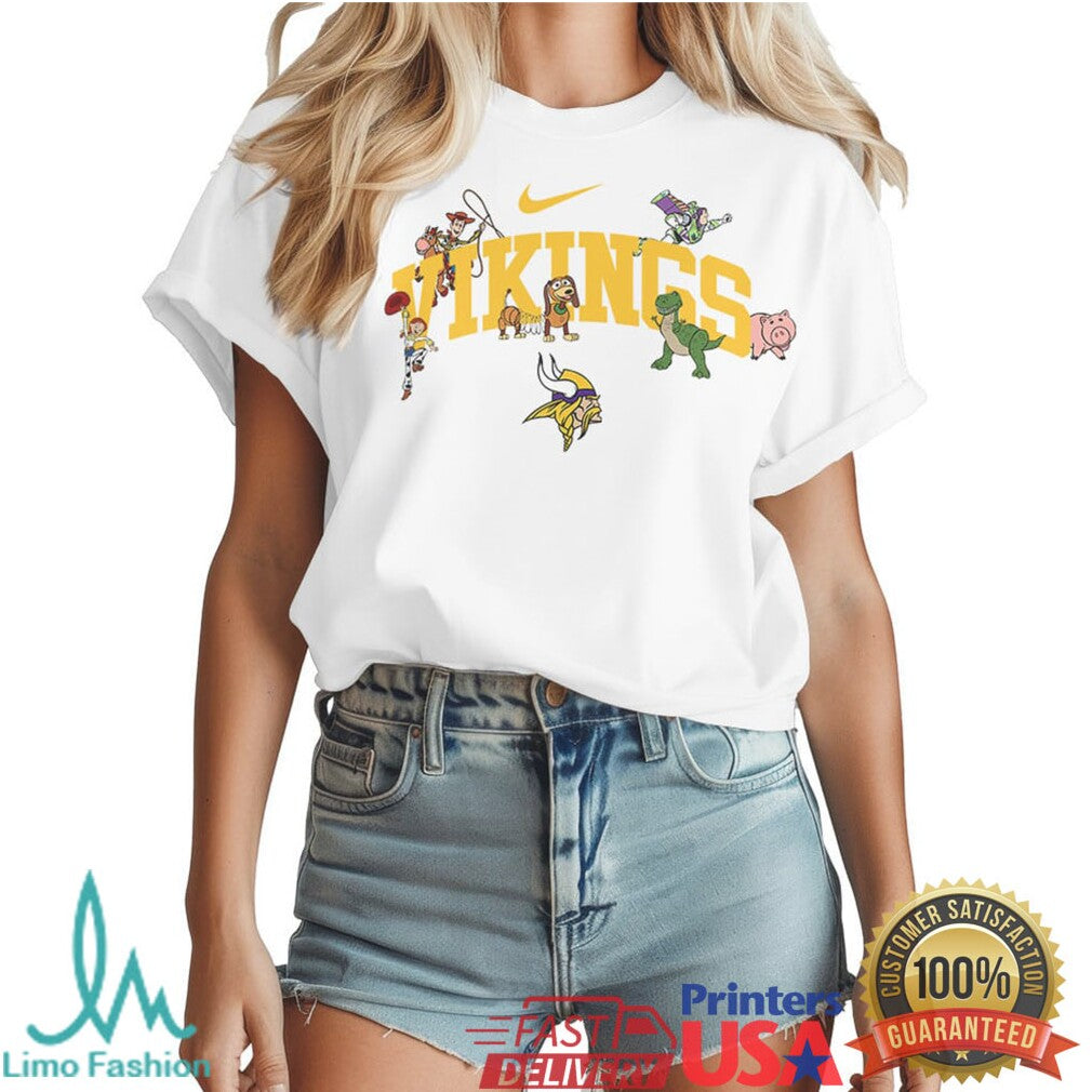 Toy Story x Minnesota Vikings NFL T Shirt Custom Name Disney Fan Gear