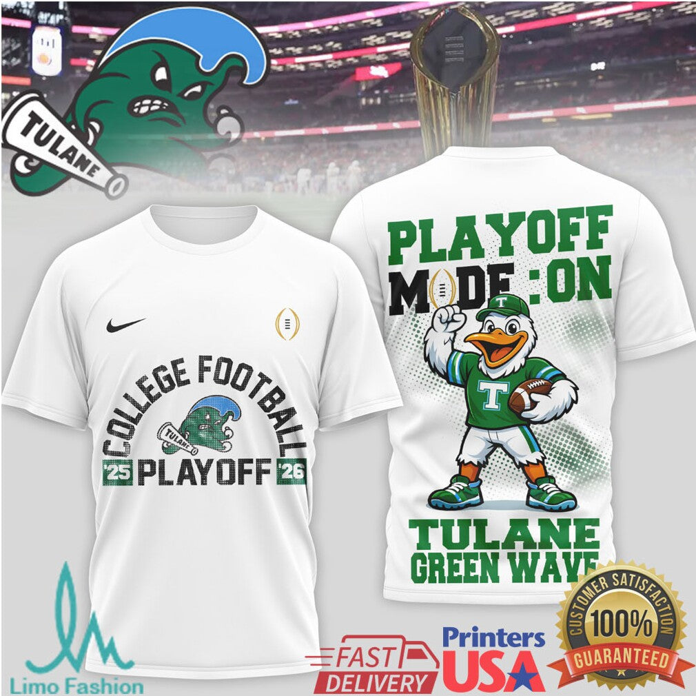 Tulane Green Wave College Football Playoff 2025 2026 T Shirt - Limotees LLC