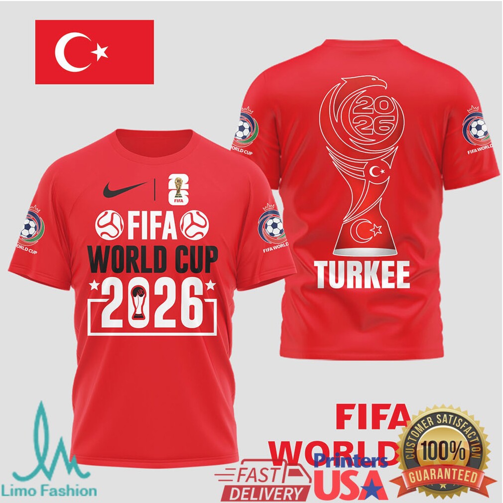 Turkey (Türkiye) FIFA World Cup 2026 Fan T Shirt Crescent Stars Football Gear - Limotees LLC