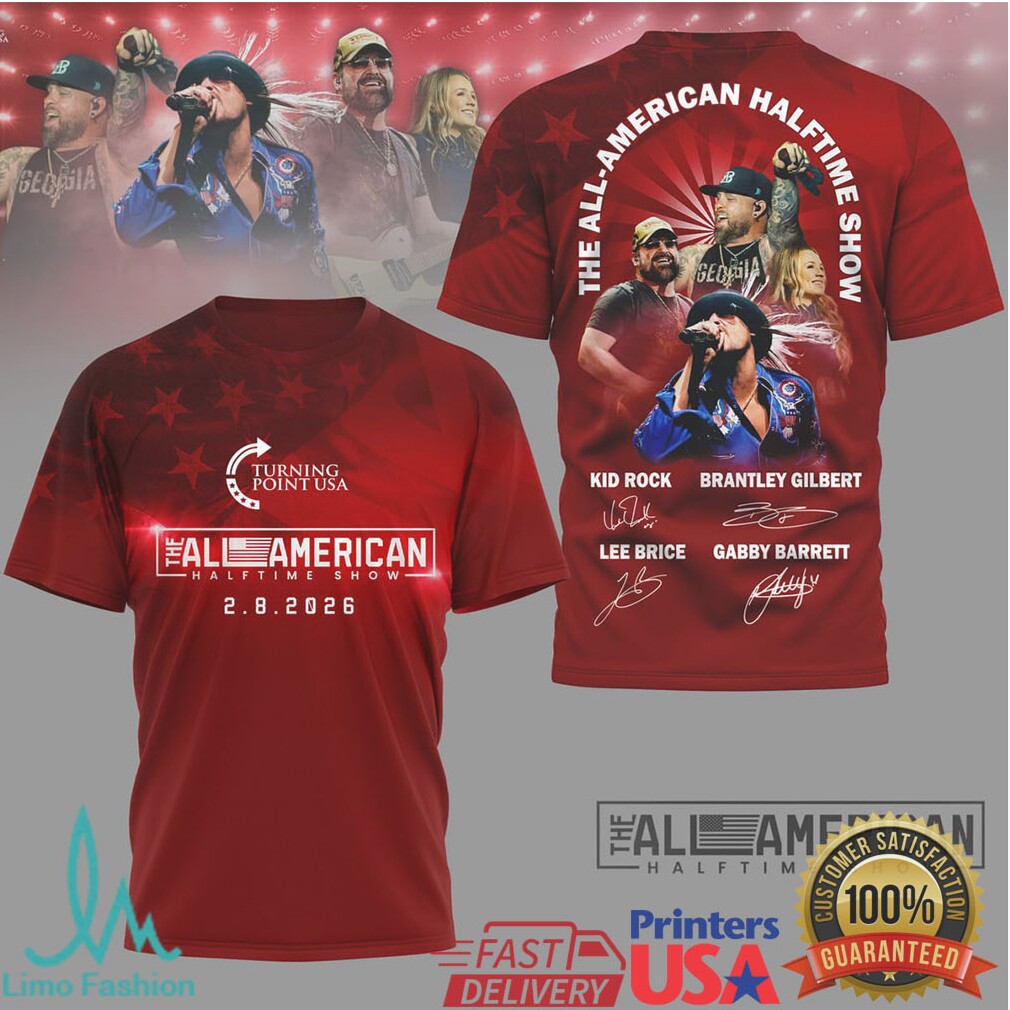 Turning Point USA All American Halftime Show 2026 Concert T Shirt - Limotees LLC