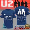 U2 x Indianapolis Colts NFL Fan Tribute T Shirt Band & Team Mashup - Limotees LLC