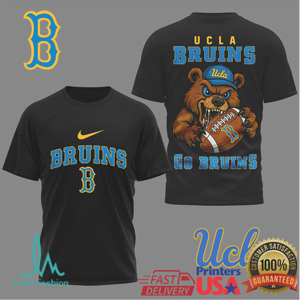 UCLA Bruins Football “Go Bruins” Mascot Graphic T Shirt - Limotees LLC