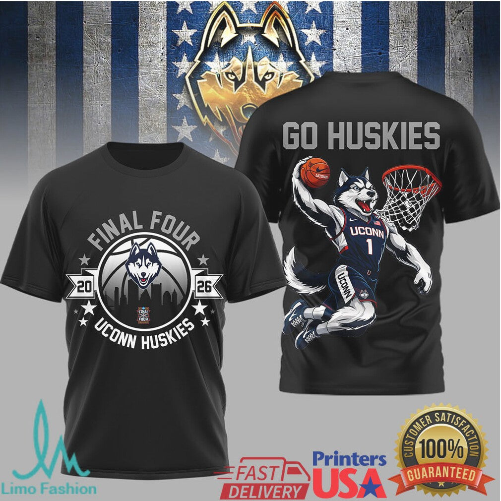 UConn Huskies 2026 Final Four Basketball Go Huskies T Shirt - Limotees LLC
