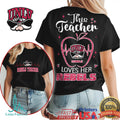 UNLV Rebels This Teacher Loves Her Rebels Heart Apple T Shirt - Limotees LLC