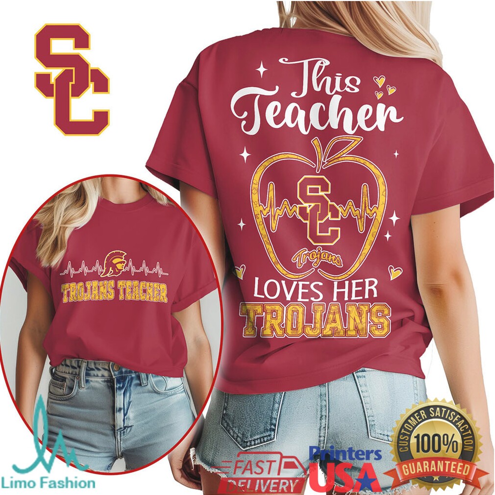 USC Trojans This Teacher Loves Her Trojans T Shirt - Limotees LLC
