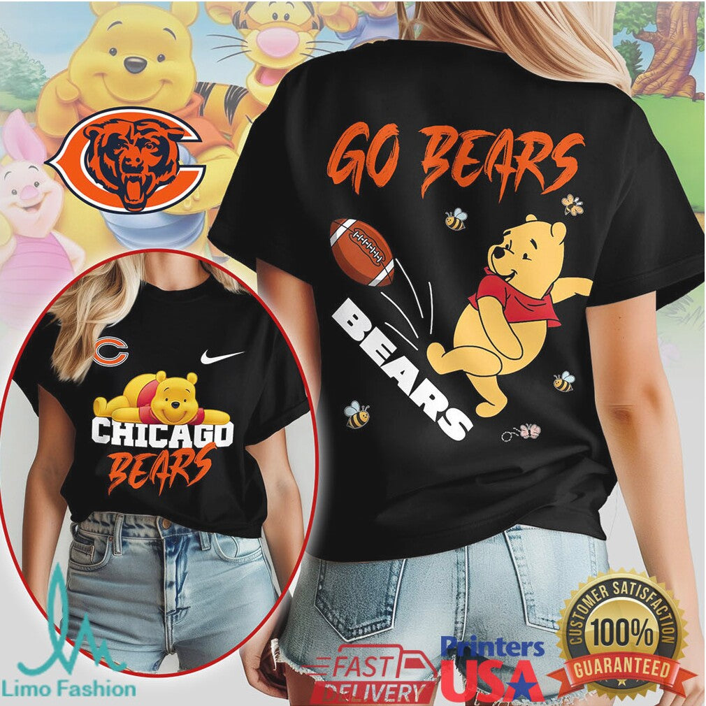 Chicago Bears Official NFL Winnie The Pooh Go Shirt - Limotees LLC