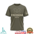 Under Armour Michigan Wolverines Freedom Military Olive T Shirt - Limotees LLC
