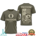 Under Armour Oregon Ducks Freedom Military Olive T Shirt - Limotees LLC