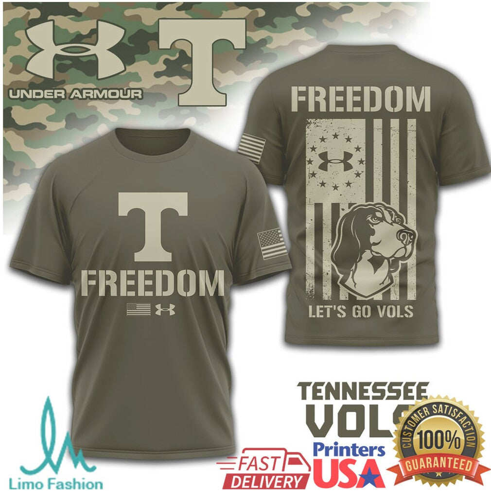 Under Armour Tennessee Volunteers Freedom Vols Military Heritage T Shirt - Limotees LLC