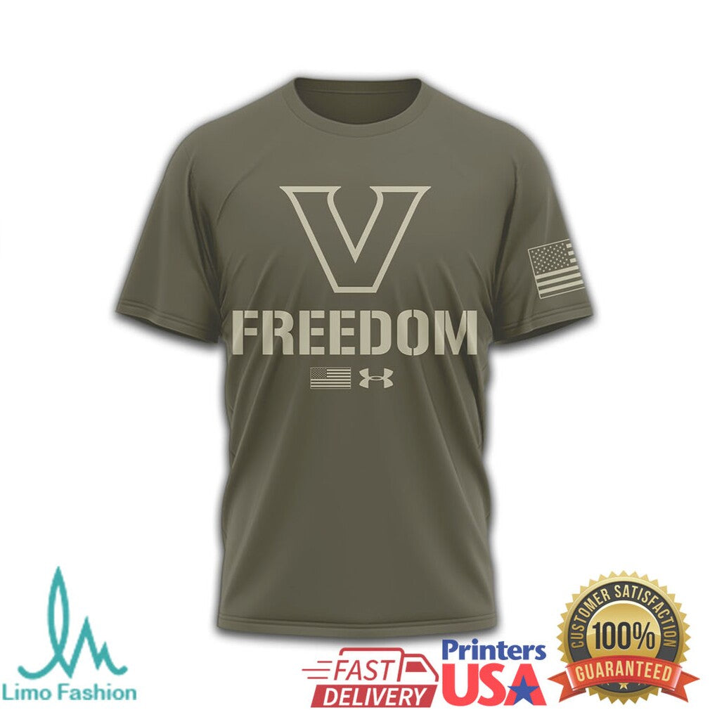 Under Armour Vanderbilt Commodores Freedom Military Olive T Shirt - Limotees LLC