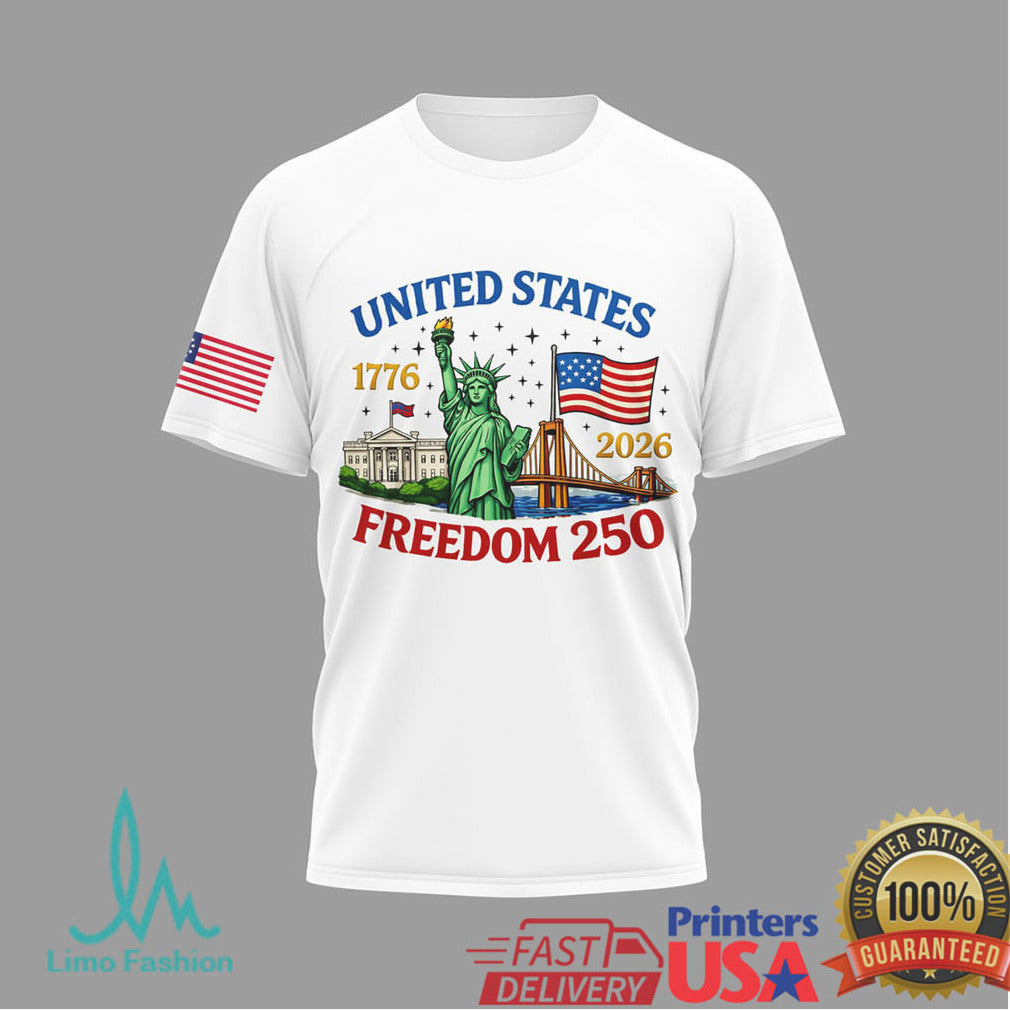 United States 250th Anniversary 1776 2026 Eagle & Liberty T Shirt - Limotees LLC