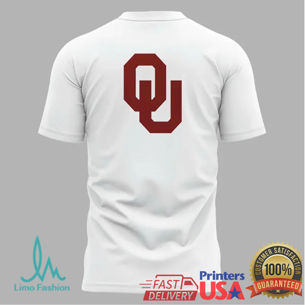 University of Oklahoma Boom Squad Student Section White T Shirt