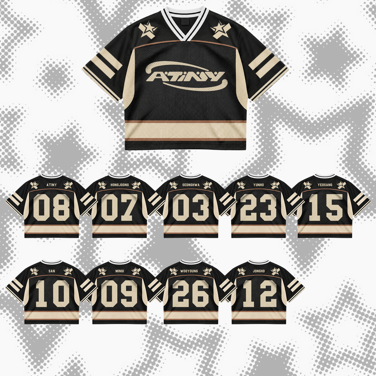 Powerful Bad Tinys Club All Members Cyber Grunge Mixed Mesh Jersey For Atiny