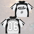Dramatic Eyekons Heavy Metal Black White Athletic Mixed Mesh Jersey Fanmerch