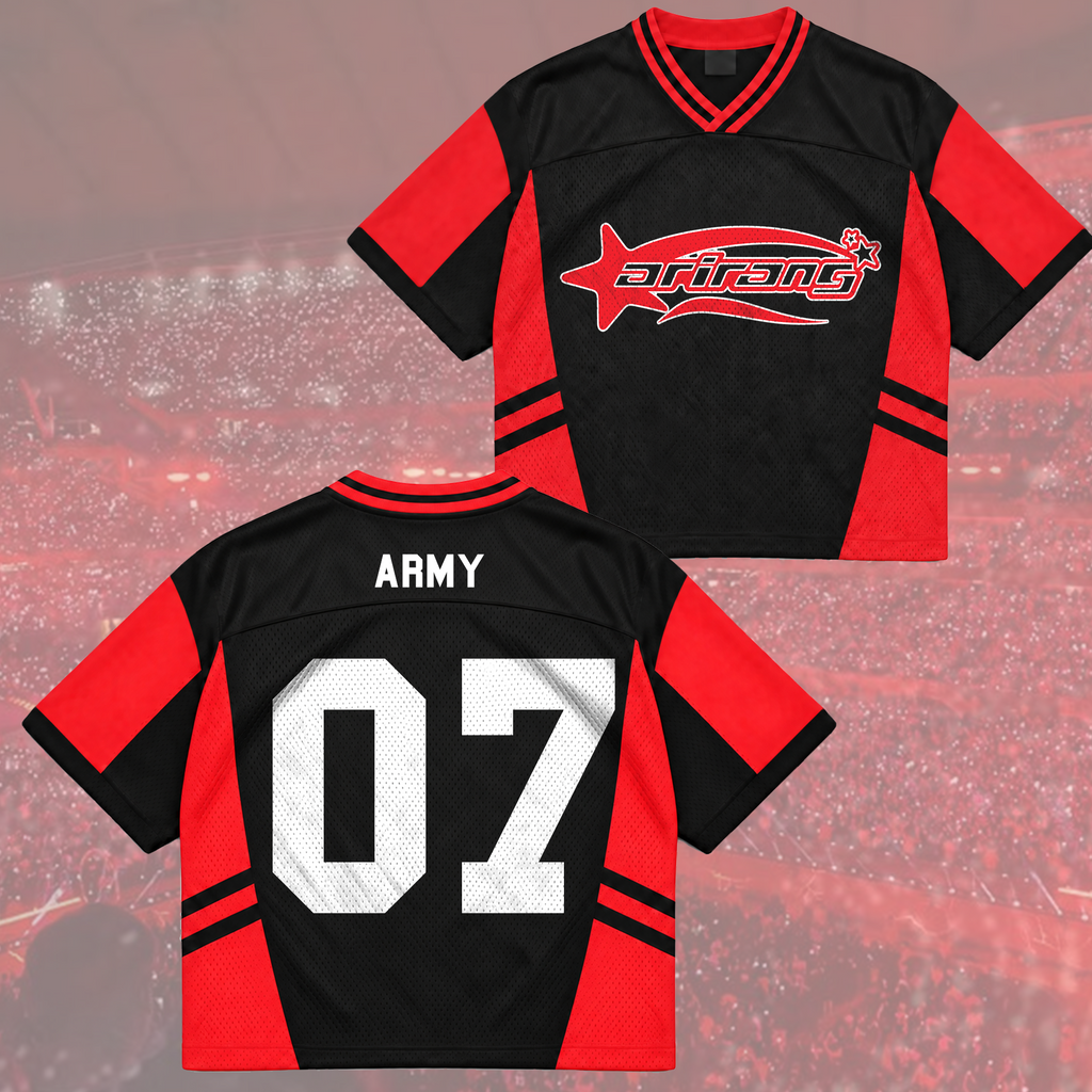 Fierce Arirang Army Club All Members Cyber Grunge Mixed Mesh Jersey For Fans