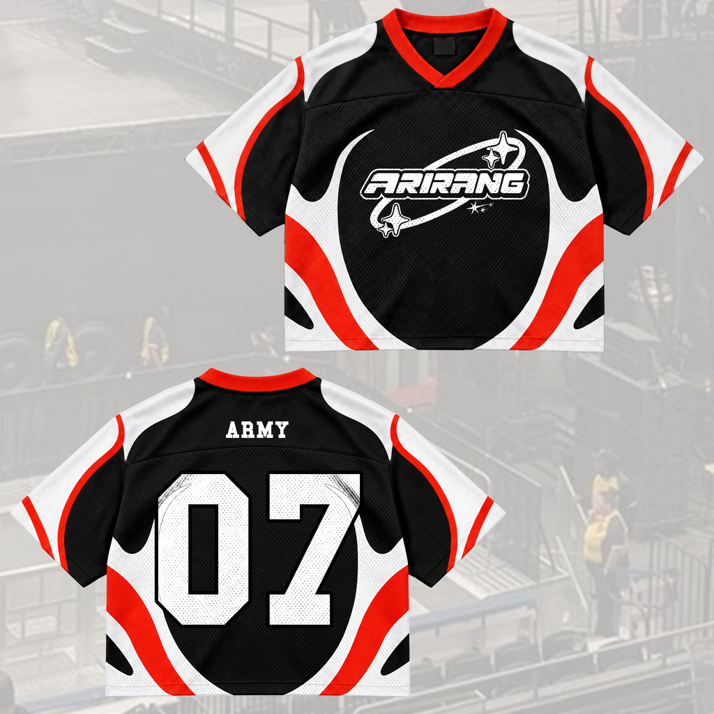 Untamed Arirang B.T.S Club All Members Mixed Mesh Jersey For Fans